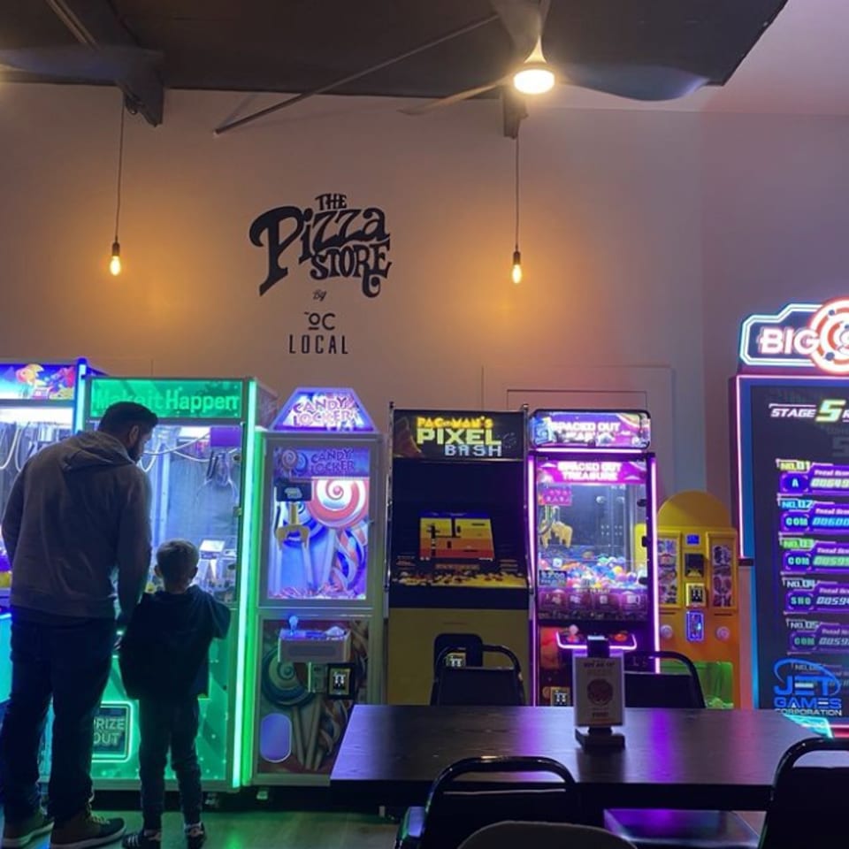 Claw machines and games at The Pizza Store Laguna Hills